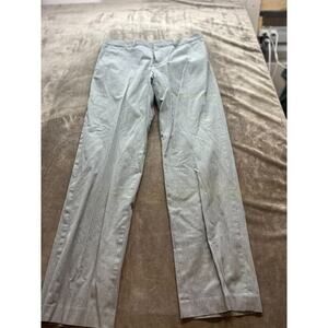 Express Producer Mens Pants 34X34 Gray Flat Front Dress Straight Cotton Stretch